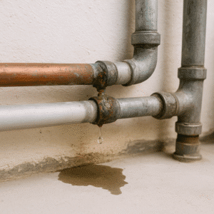 בעיות בצנרת סמויה - נזילה מצינורות מתכת ליד קיר